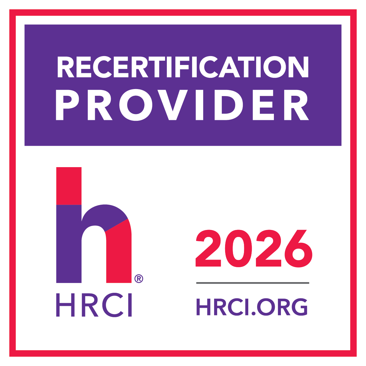 2026 HRCI badge