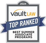 VaultLaw Top Ranked Best Summer Associate Programs 2024