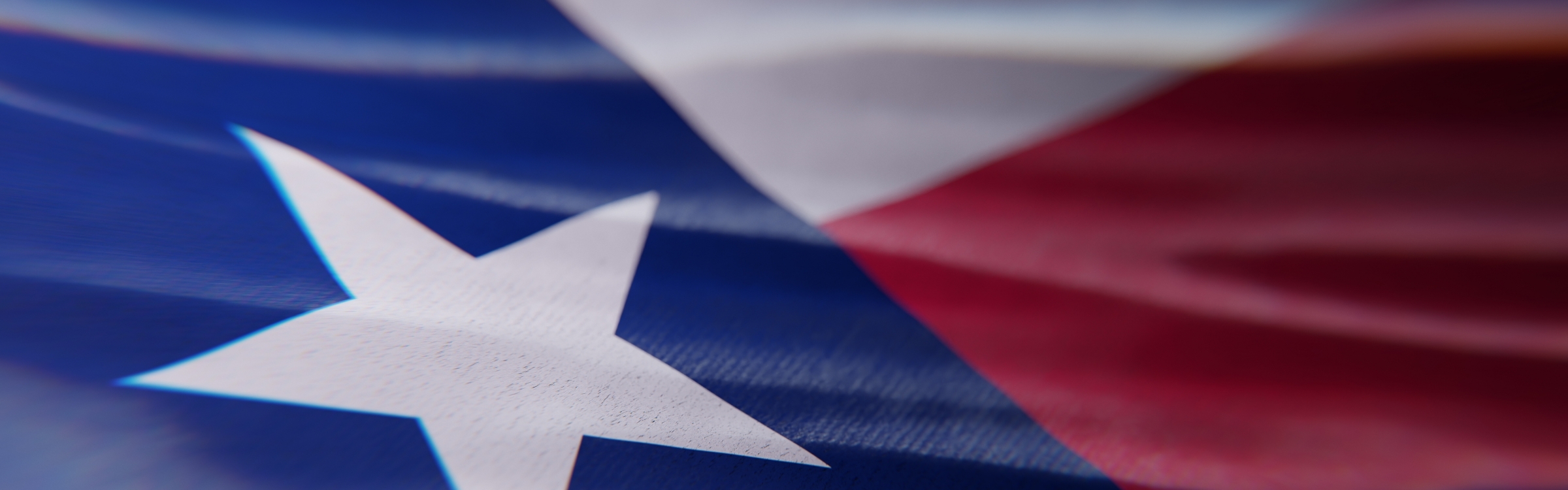 Image of Texas Flag Zoomed In
