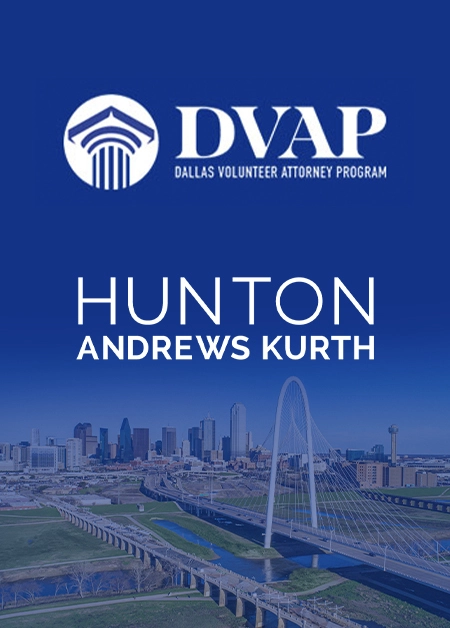 Image of Dallas with DVAP and HuntonAK logos