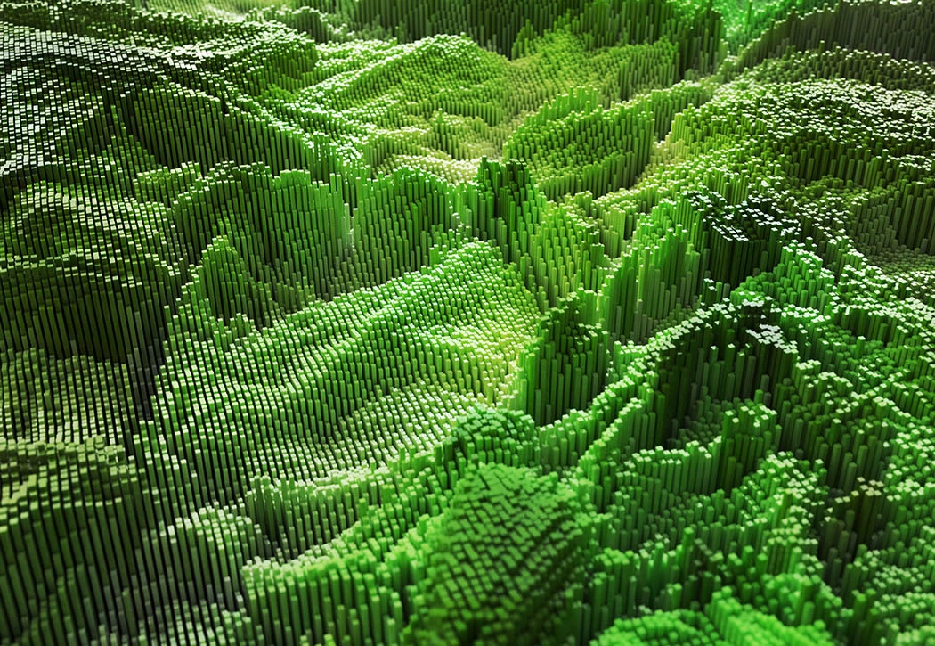 Image: Arial View of Hills Full of Trees