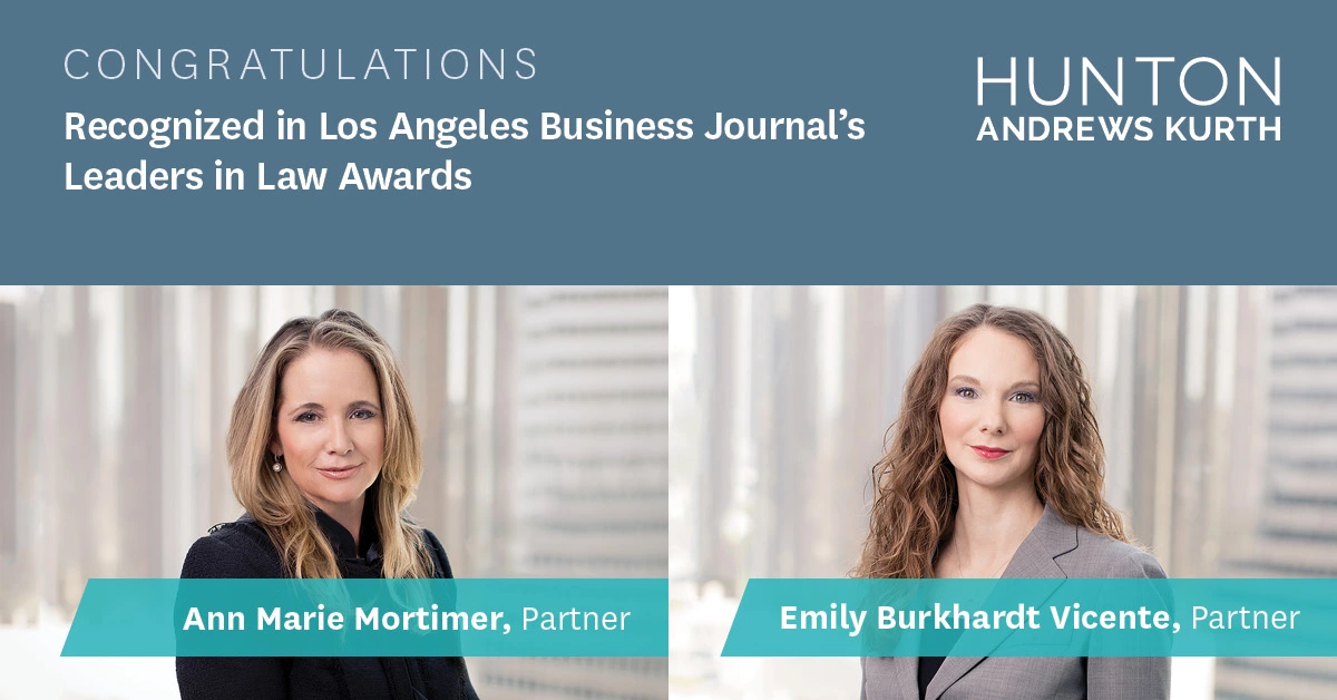 Emily Burkhardt Vicente Named “Finalist” in LABJ’s Leaders in Law Awards