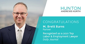 M. Brett Burns Recognized as Top Labor & Employment Lawyer