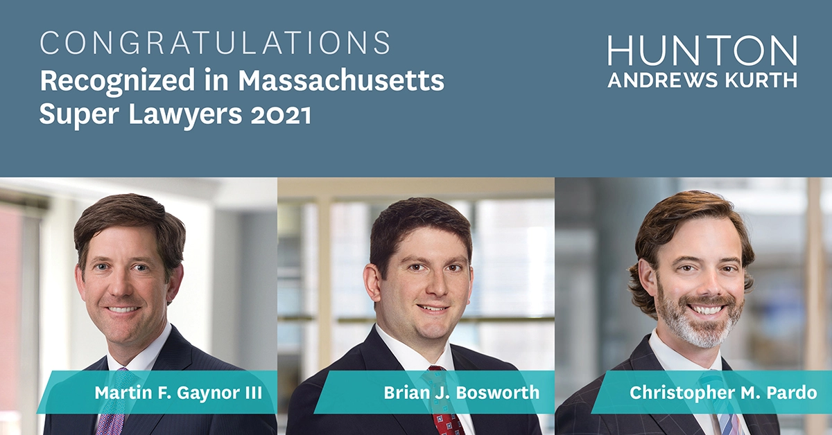 HuntonAK Employment Partner Chris Pardo Recognized by Massachusetts Super Lawyers