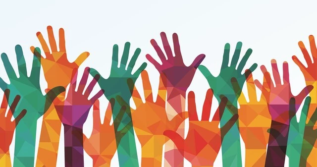 Hands Up Colorful