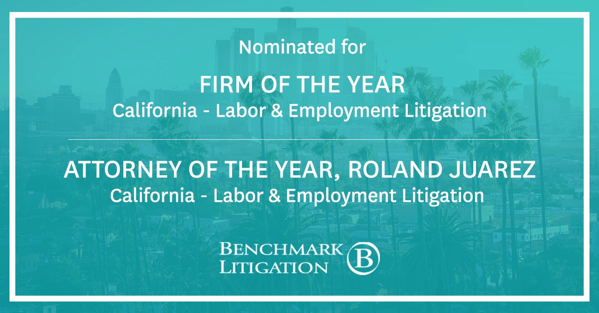 Benchmark Litigation Shortlists Hunton Andrews Kurth’s California Office, Lawyer for Labor and Employment Litigation Awards